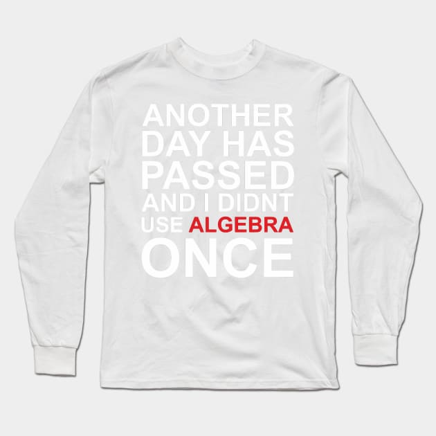 ALGEBRA Long Sleeve T-Shirt by GourangaStore